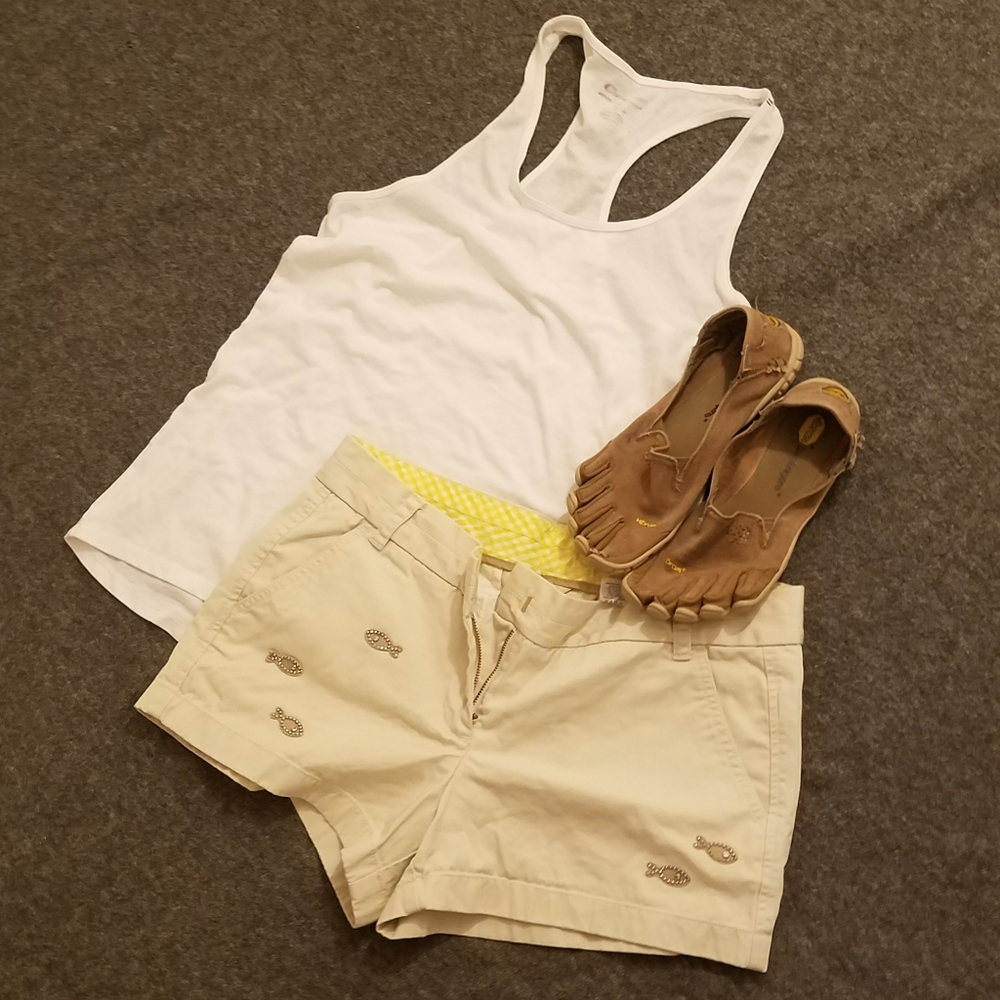 J. Crew Fish Embellished Shorts